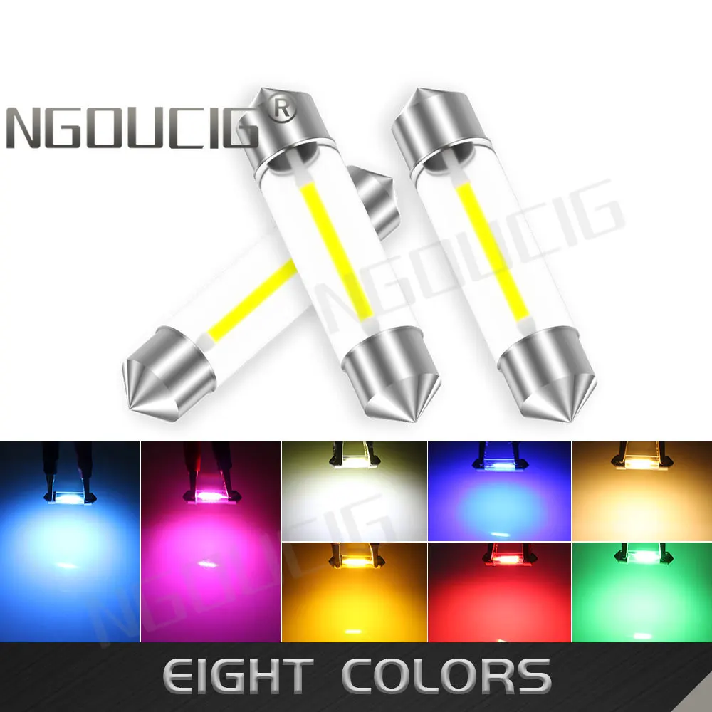 

NGOUCIG 6V 12V 24V 31mm Led Bulb C5W 31 mm C10W Lamp Festoon 36mm 39mm 41mm 28mm Dome Door Interior Truck Car Lights Warm White