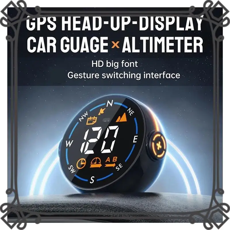

Q2-Car Head-Up Display GPS Intelligent Meter Speed Display Intelligent Motion Detection Altimeter Suitable For All Cars