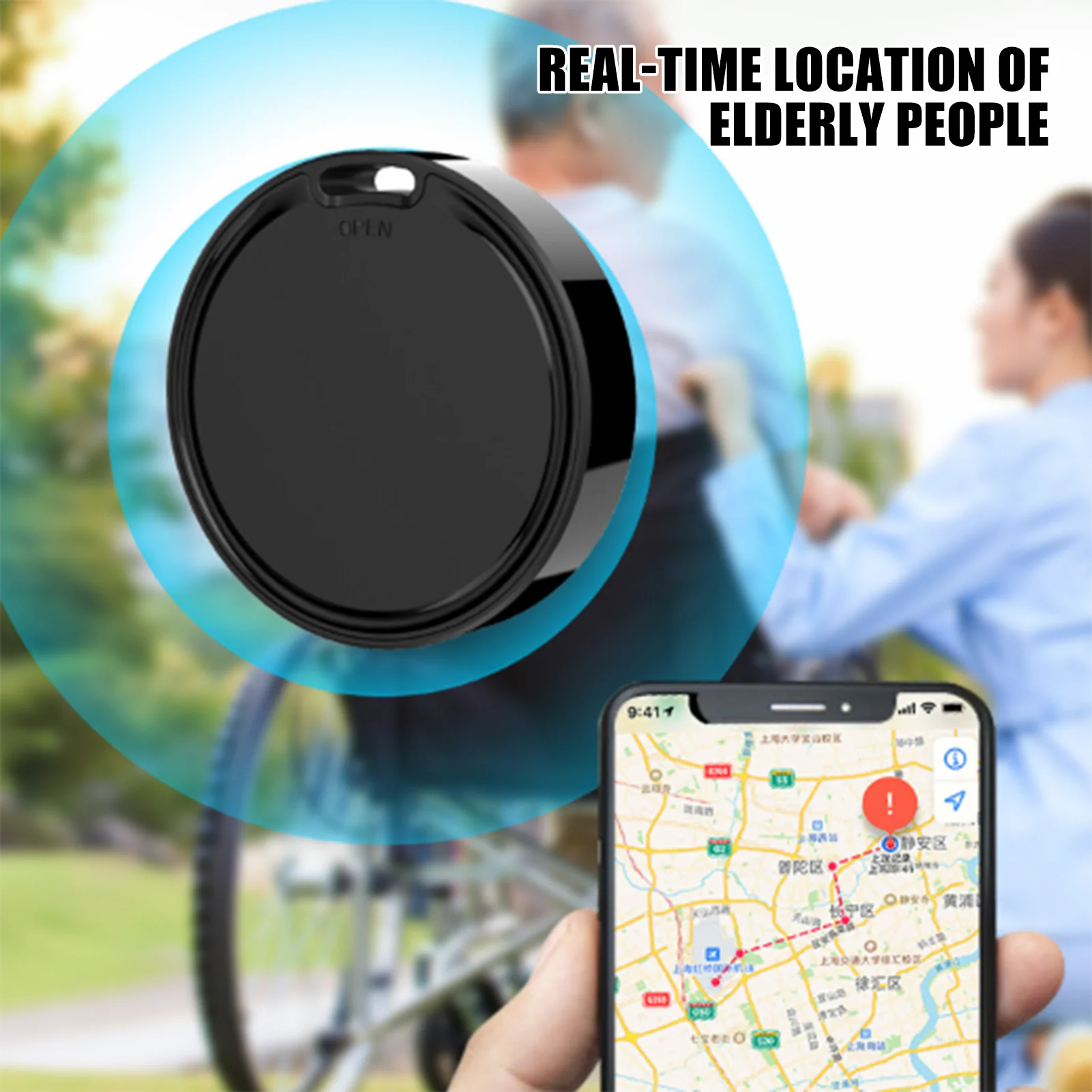 Für Apple Systeme Schlüssel Finder Haustier Kragen Drahtlose Stellungs Tragbare Anti-Diebstahl Alarm Locator Für Senioren Koffer Anhänger Fahrrad