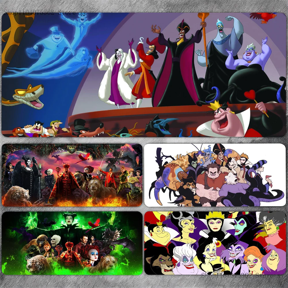 Non-slip Mouse Pad D-Disney V-Villains Suitable For Office Computers Laptops E-sports Game Desk Mats XXL Keyboard