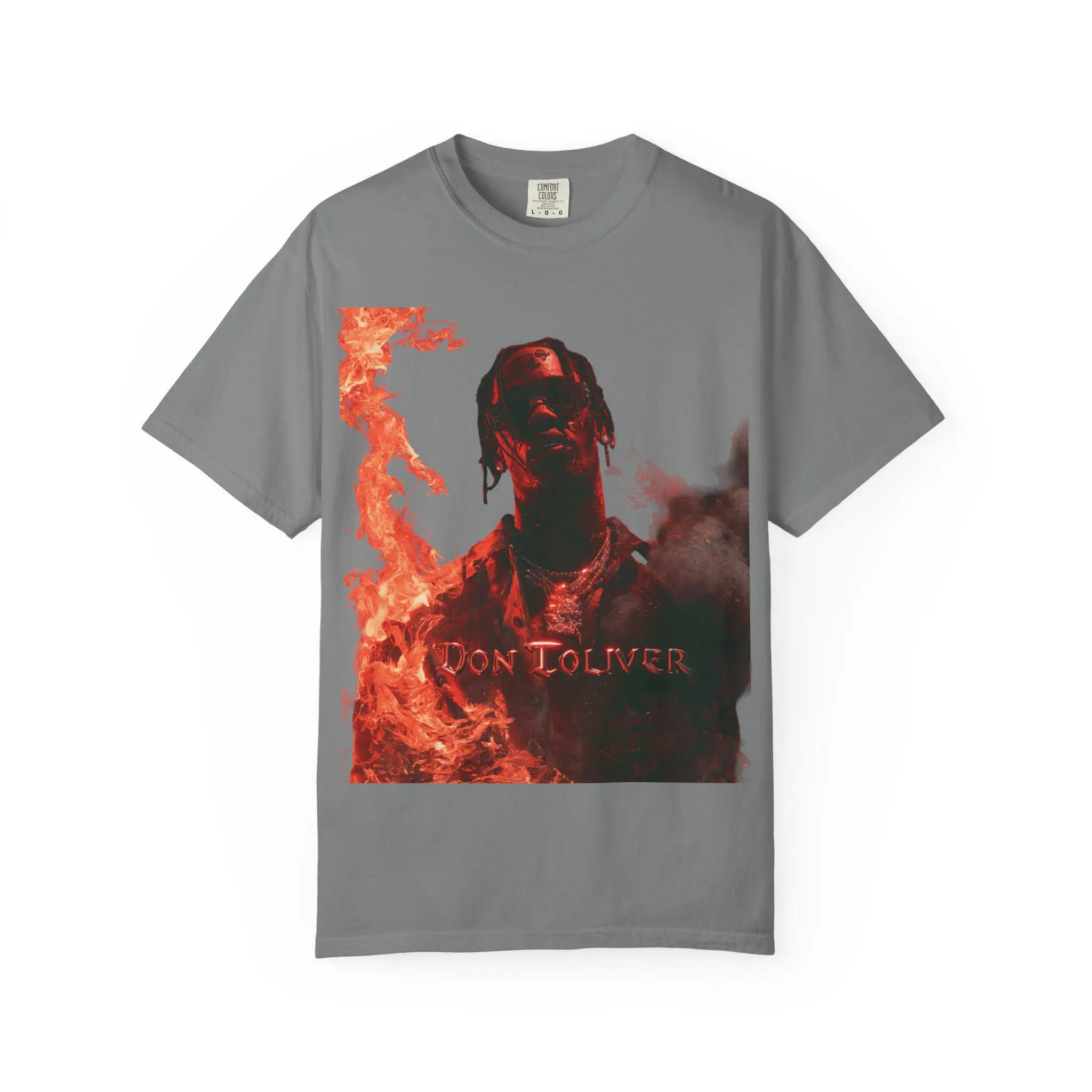 Travis Scott Flame Portrait T-Shirt | Don Toliver Graphic Tee