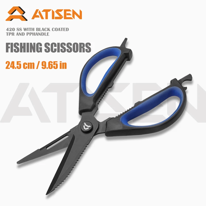 Home multifunctional scissors Fish maw cut open shrimp cut kitchen cut outdoor scissors curved mouth scissors