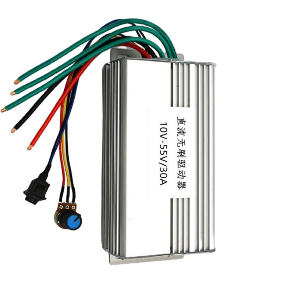 DC Brushless Motor Speed Controller 30A 1650W – No Hall Sensor, DC 10V-48V, Regulation Driver Board, Electric Governor