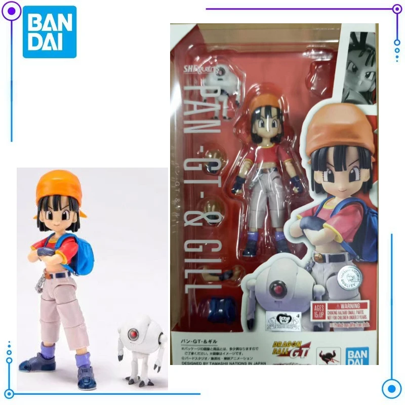

In Stock BANDAI SHFiguarts Dragon Ball Pan Gt & Gill Action Figures Exquisite Figures Gift Toys Desktop Decorations