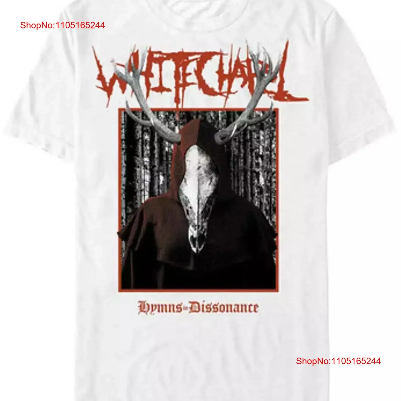 Whitechapel Tour 2025 Hymns in Dissonance T Shirt vintage Washed homme Stylish Slightly Unisex fashion Versatile Casual