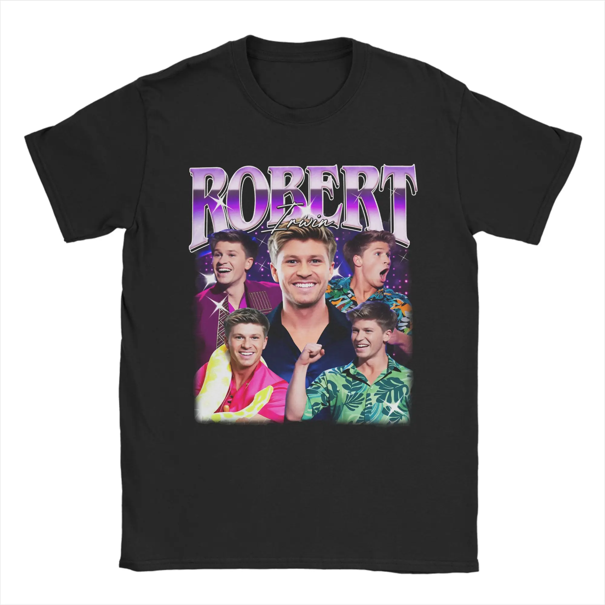 Men Women's T-Shirt Robert Irwin Conservationist Funny 100% Cotton Tee Shirt Short Sleeve  T Shirt Round Collar Clothing Printed