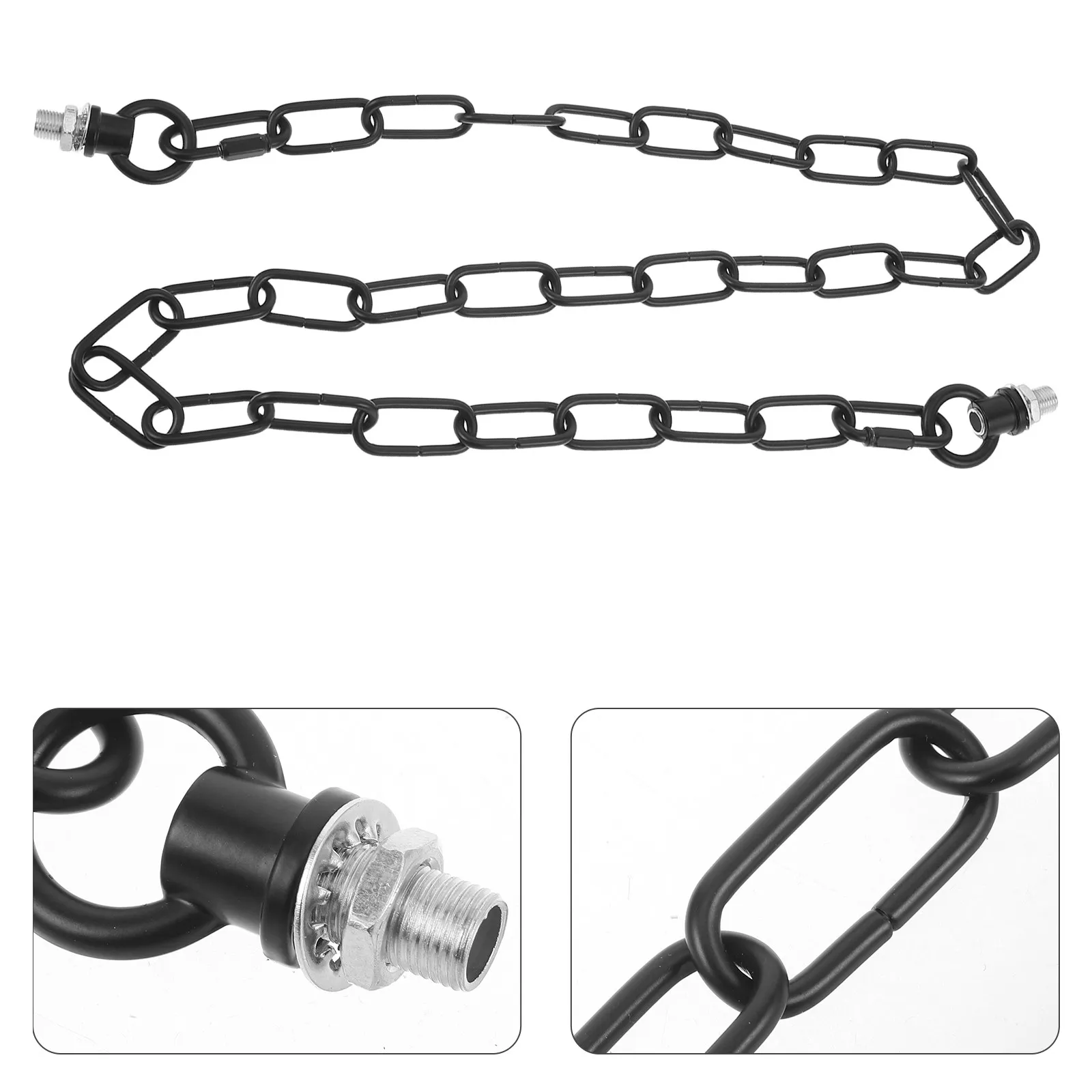 2Sets Decorative Garden Guardrail Chain Weather Resistant Iron Swing Hanging Chain for Outdoor Bridges Porch Swings Hammocks