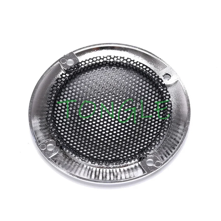 Speaker Net Cover for Slot Arcade Game Cabinet, Chrome Plated, Silver Round Mesh, Woofer Protective Grille, 4 in, 95mm, 10PCs