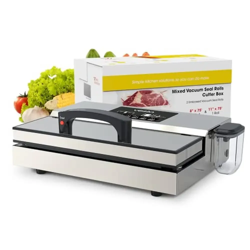 Professional Vacuum Sealer Machine Smart Seal Design Full Speed Operation Heavy Duty Patented Cutter Bundle