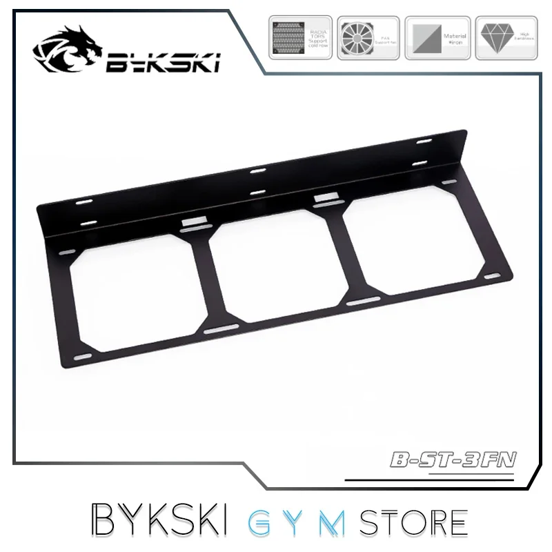 Bykski Mounting Support For 120mm Fan - Radiator Stand Support 120/ 240/ 360 Optional, Water Cooling Parts, B-ST-FN