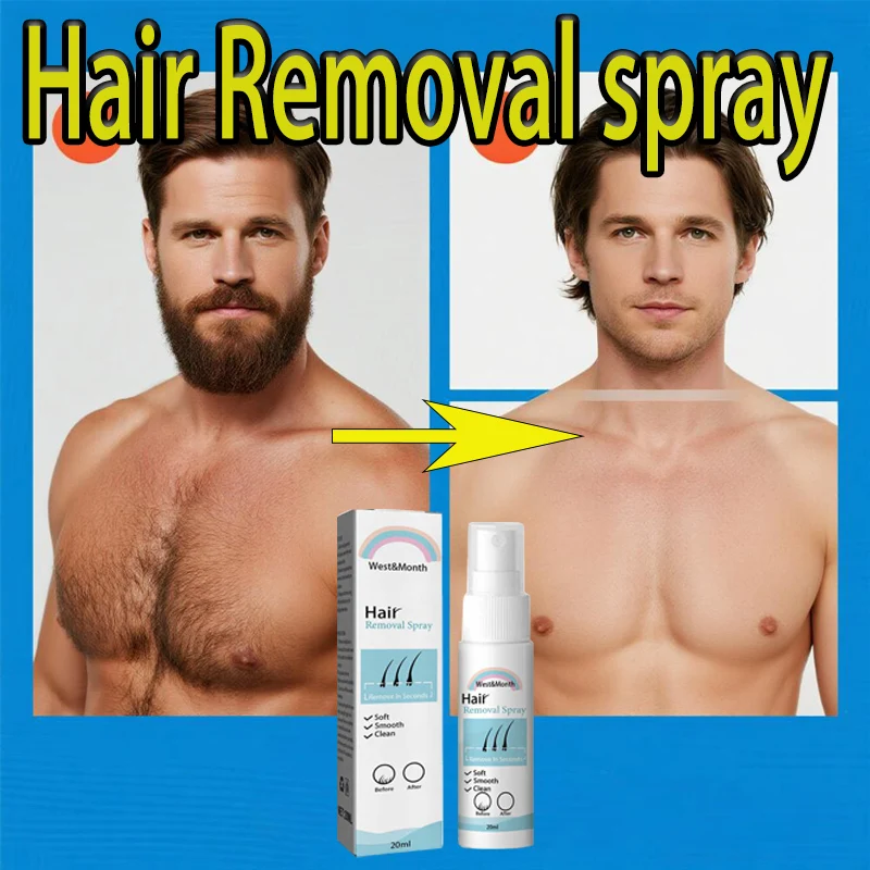 

Fast Hair Removal Spray Painless Hair Care Products A Soothing Effective Pain-Free Experience Hair Remover for Men Woman New
