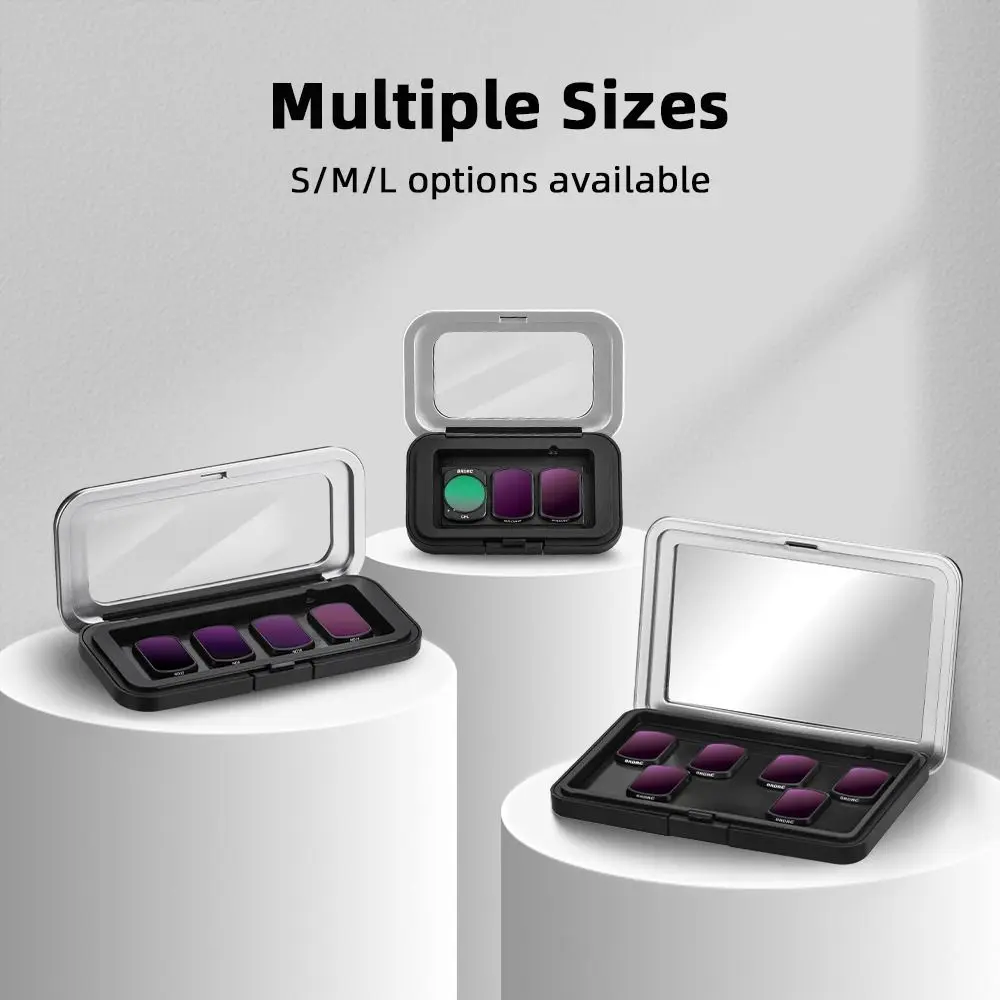 Magnetic Lens Filters Storage Box Anti-scratch Protective Filters Carrying Case Mini Dustproof for DJI Osmo Pocket 3
