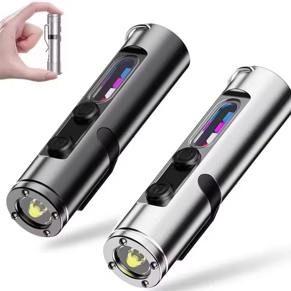 Taclite مصباح يدوي صغير شعلة الطوارئ القابلة لإعادة الشحن المغناطيسي LED التكتيكية مصباح يدوي EDC ضوء قوي في الهواء الطلق LED مصباح التخييم