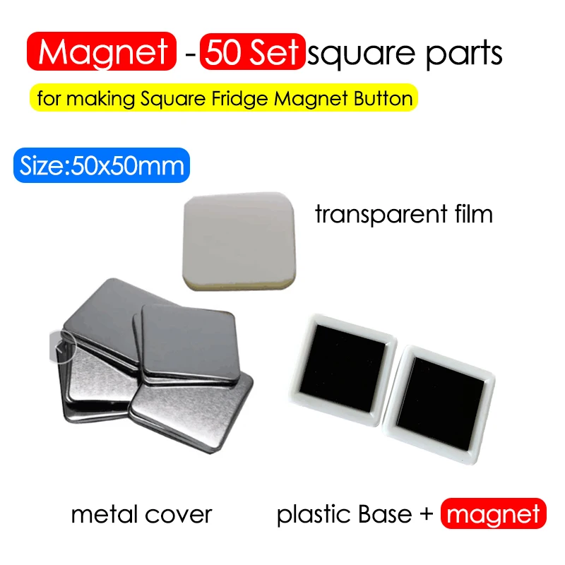 50/100PCS 25-75mm Magneet Koelkast Badge Pin Button Maker Onderdelen DIY Badge Button Pins voor kunst Ambachten Maken Koelkast Badges Set