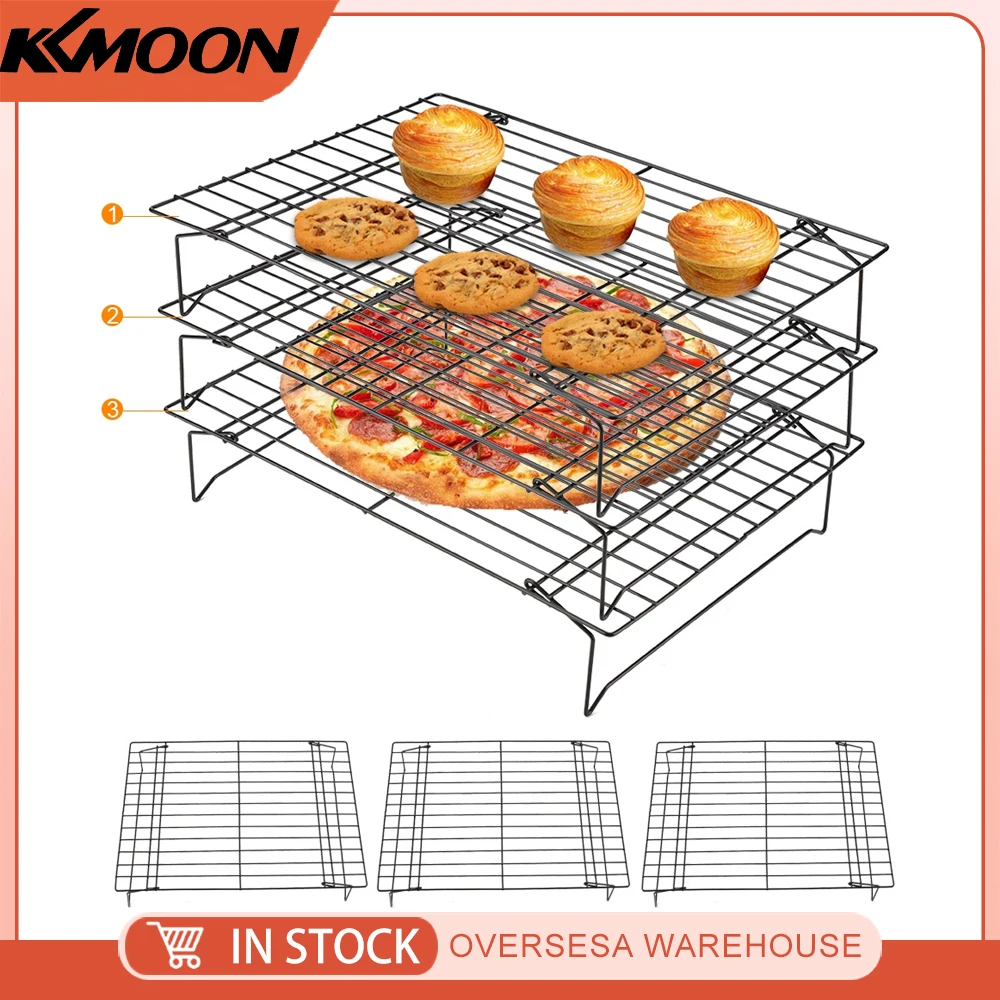 Stainless Steel Cooling Rack Nonstick Cooking Grill Tray For Biscuit / Cake / Bread