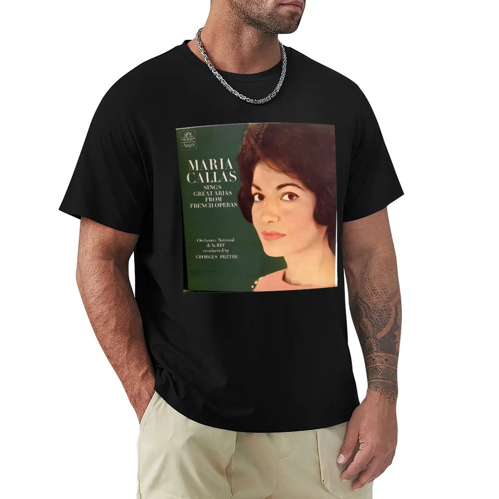 

Maria Callas, Opera, Singer, Arias, Diva, lp, record, vinyl T-Shirt Simple Print Design T-Shirt