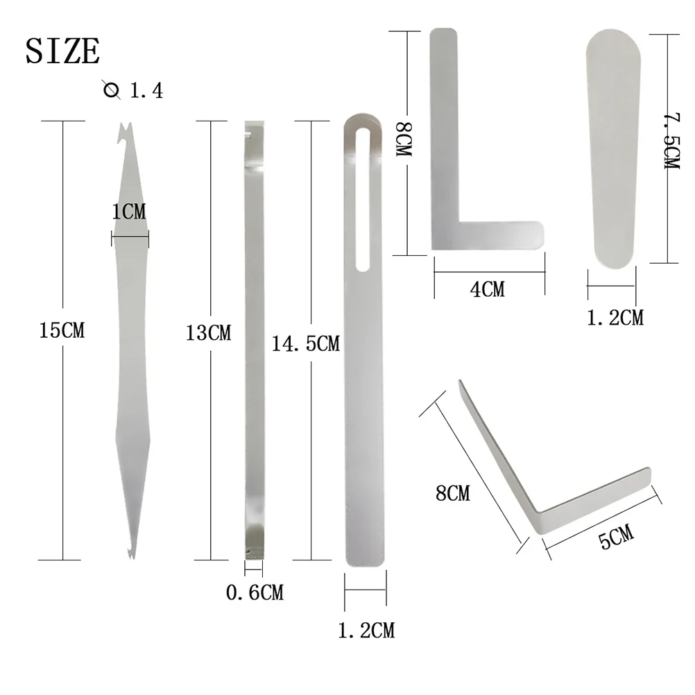 1 conjunto de ferramentas de reparo de saxofone profissional alto sax peças de reparo kit manutenção para instrumentos de vento gancho de mola
