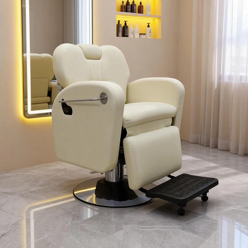 Barber Chair,Salon Barber,Beauty Salon Hairdressing Shop Chair, Salons, With Reclining Therapy And Hair Care Features, S