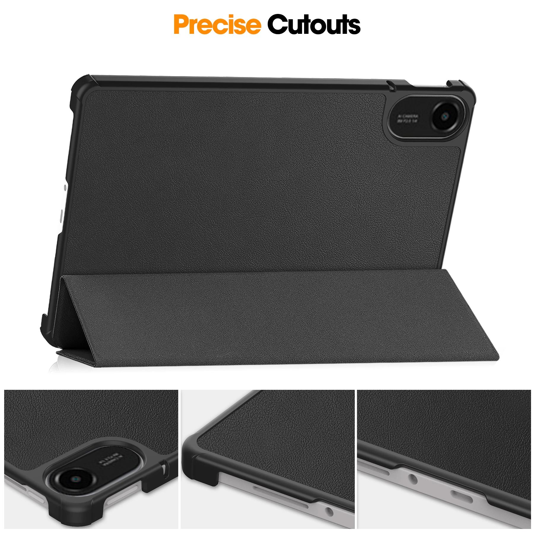 

For Xiaomi Redmi Pad 2 11 inch 2025 High Quality PU Leather Kickstand Tablets Cases Cover with Folding Stand and Auto Sleep