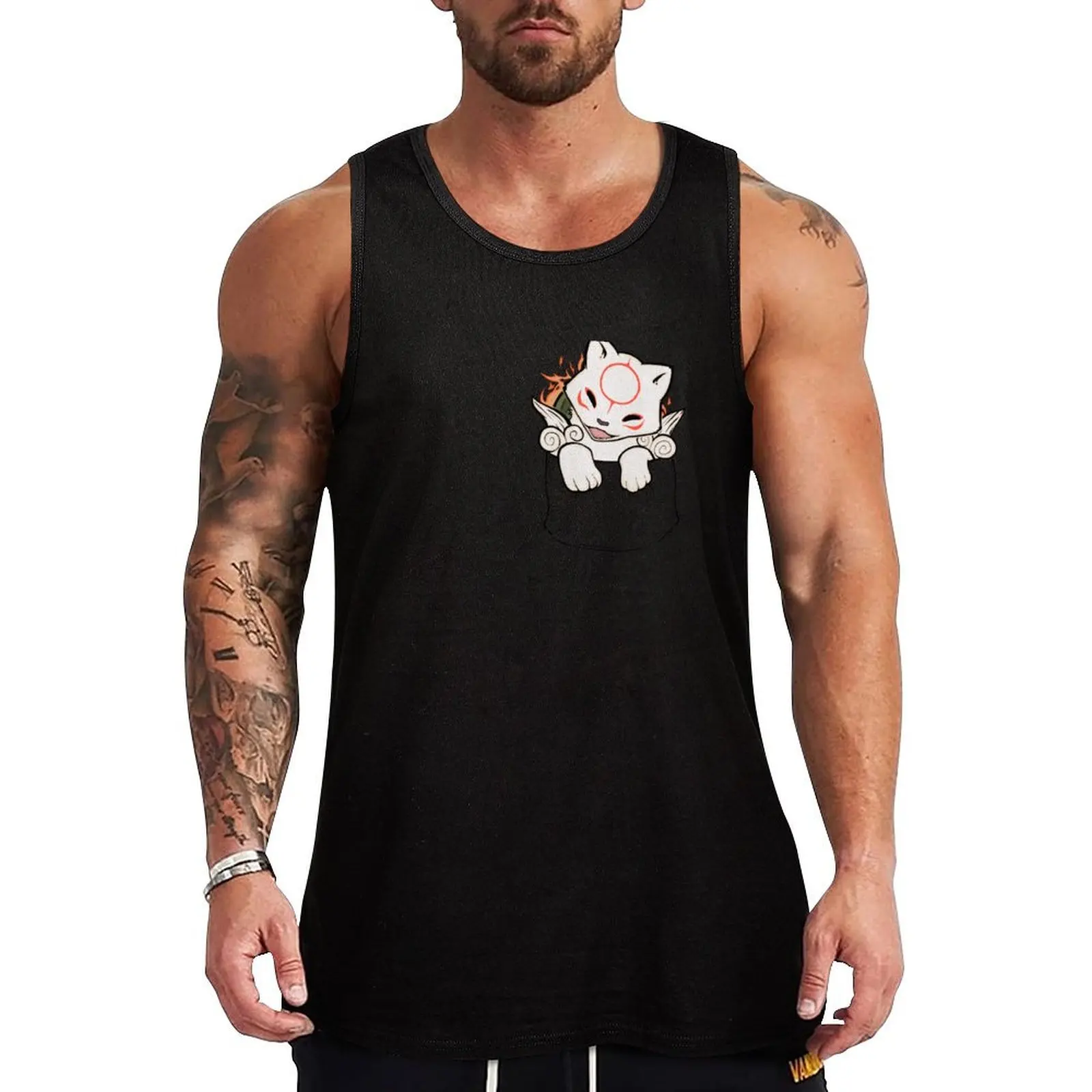 

Pocket Ammy Tank Top sports t-shirts for men male top gym t-shirts man muscular man