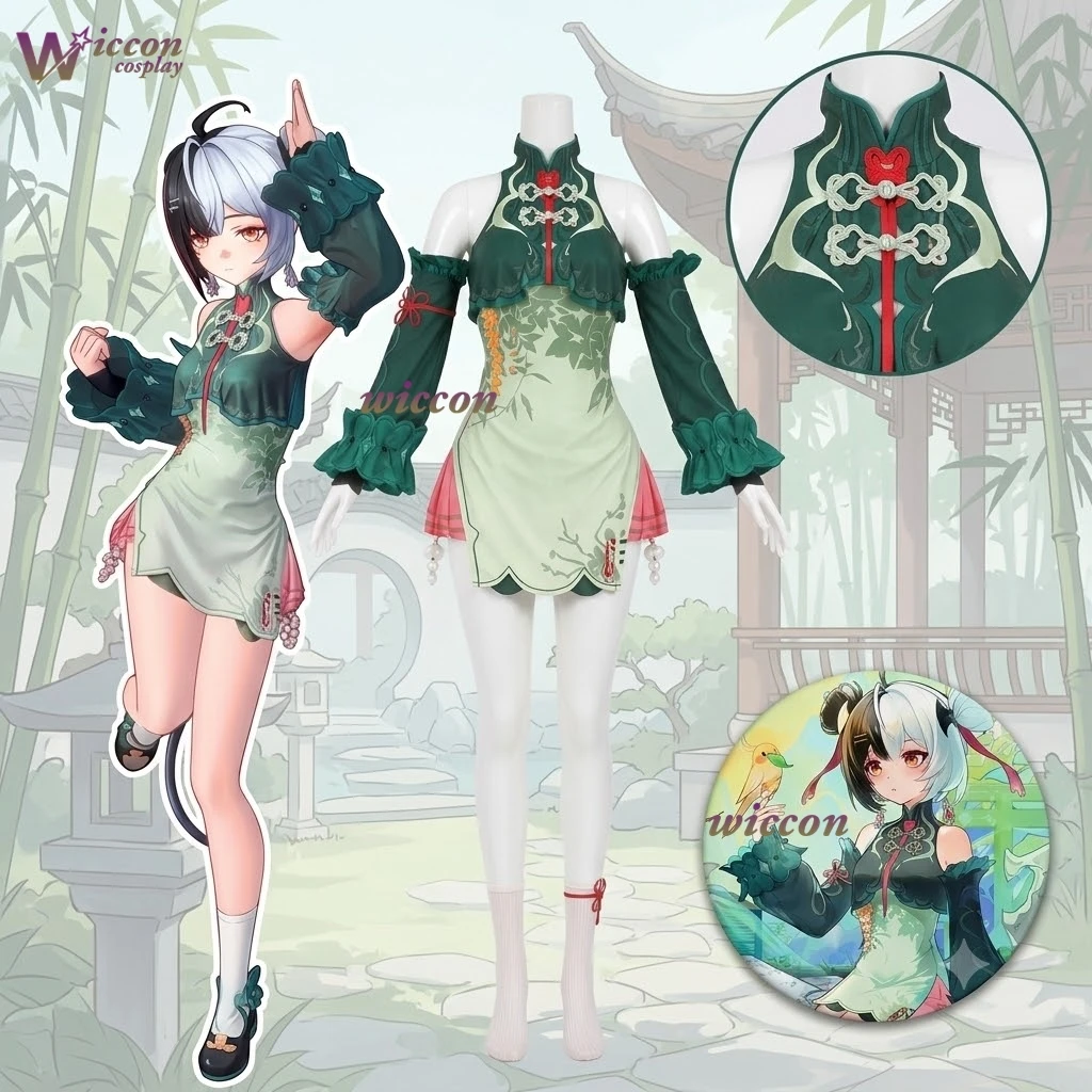 Disfraz de Cosplay de Anime Neverness To Everness Requiem Thousand Li Oriole, Traje de Estilo Chino Antiguo para Mujer, Halloween, Carnaval