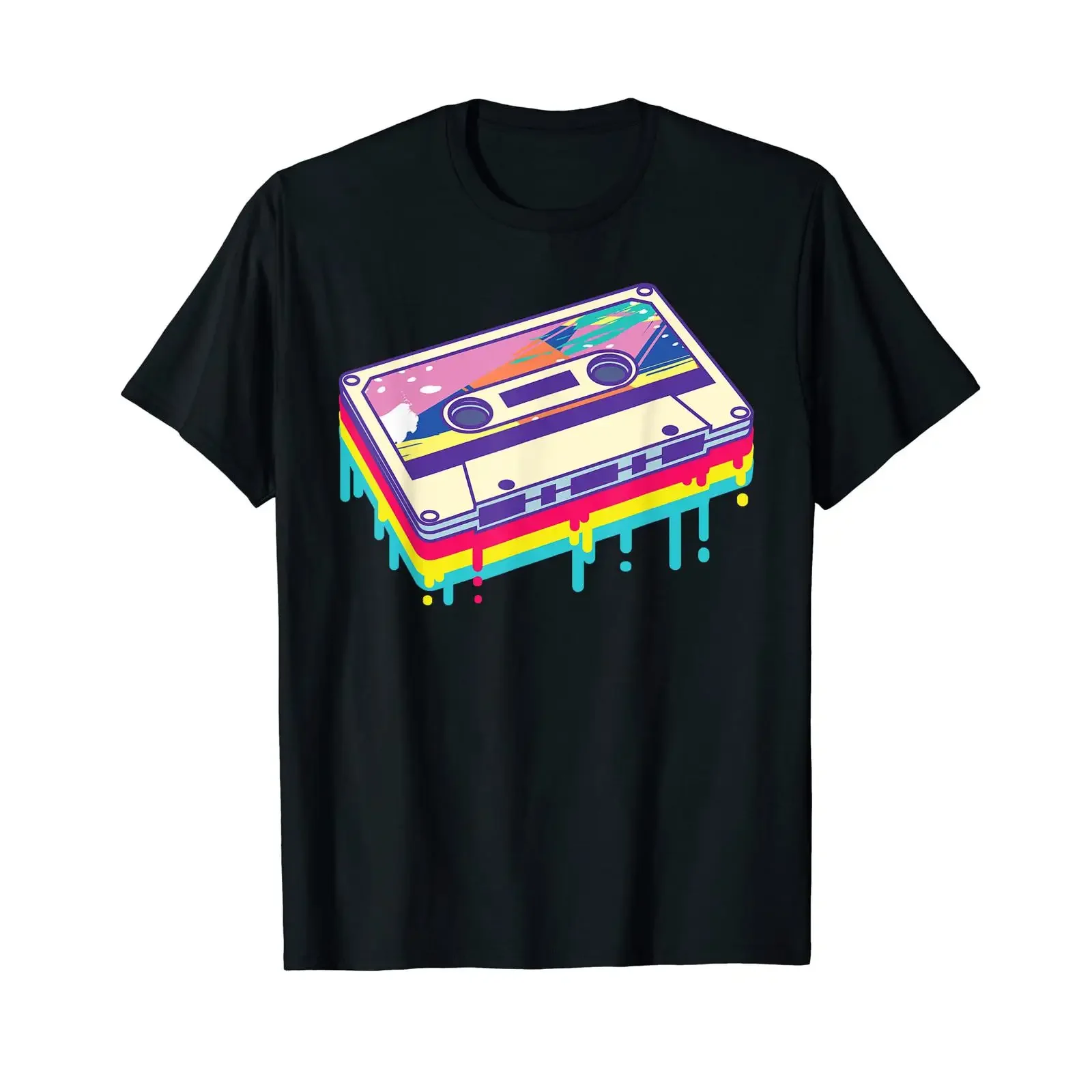 Vintage Retro Music Cassette Tapes Mixtape 80s and 90s T Shirt vintage Washed Stylish designer clothes graphic Slightly