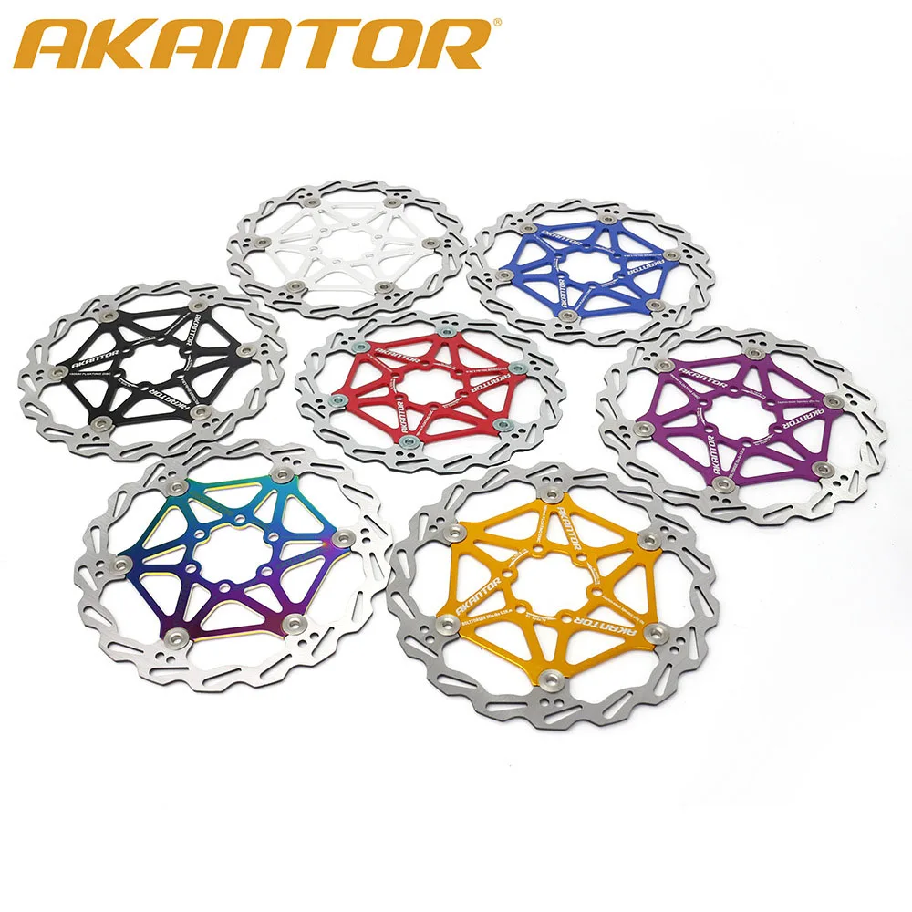 Mtb Bicycle Cooling Brake Floating Disc Scooter Rode Bike Floating Rotor Aluminum Alloy Six Pin Brake Discs 160mm 180mm 203mm