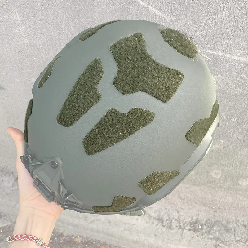 11PC Tactical FAST Helmet Patch Set - No Drill Adhesive Hook & Loop Stickers for Super High Cut Helmets