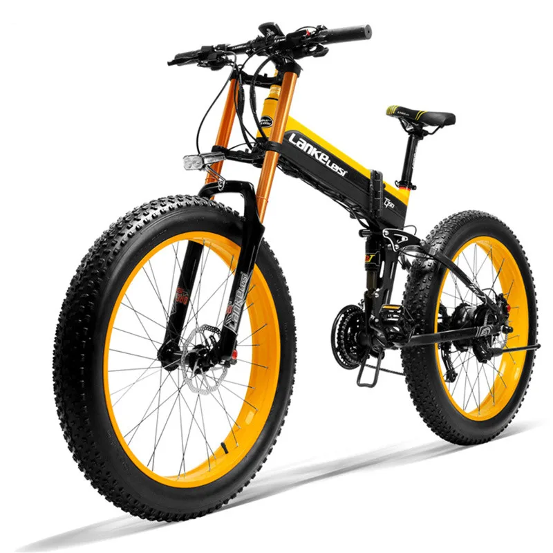 Vélo Électrique de Neige avec Batterie au Lithium pour Adulte, VTT, 1000W, 48V, Stock EU, US, UK