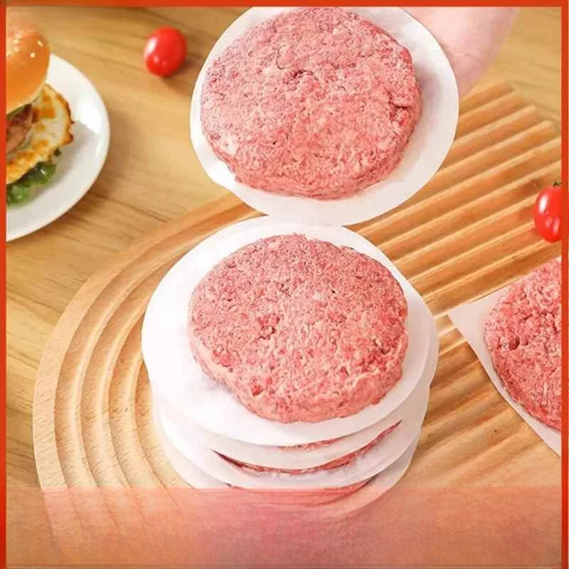 Non-Stick Oil Paper Refrigerator Isolation Burger Beef Patty Takeaway Layering Paper Baking Cooking Utensils Kitchen Tools