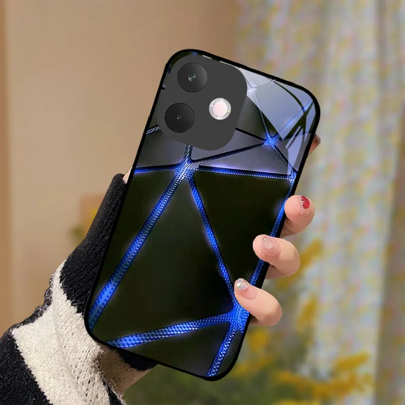 ل ممن لهم A5 برو 5G حافظة من الزجاج المقسى حالات الهاتف ل ممن لهم A 5 A5Pro فوندا للصدمات الغطاء الخلفي حامي الكاميرا CPH2695 6.67"