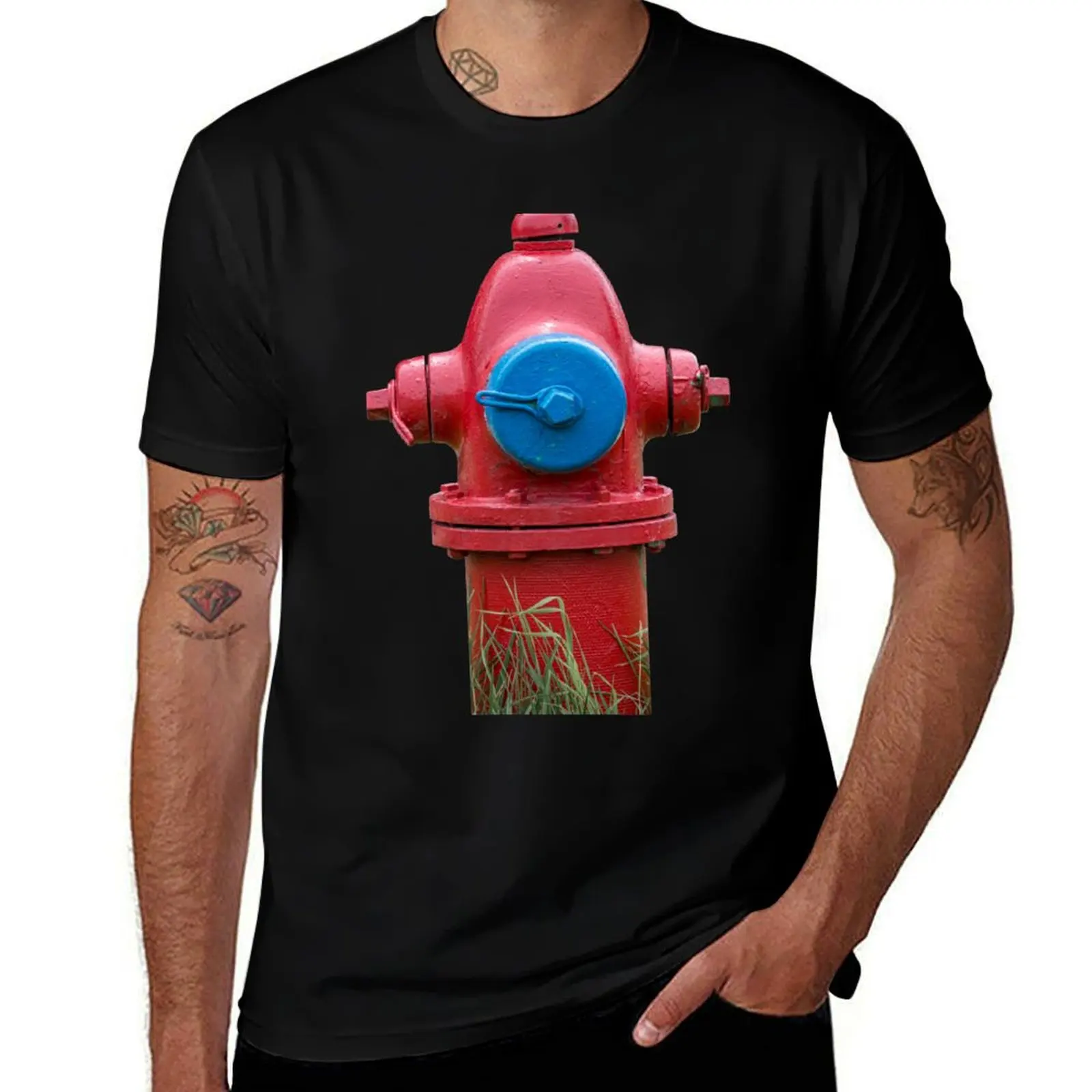 Traverse City Iron Works Final Fire Hydrant T-Shirt Minimalist Casual Short Sleeve Top T-Shirt