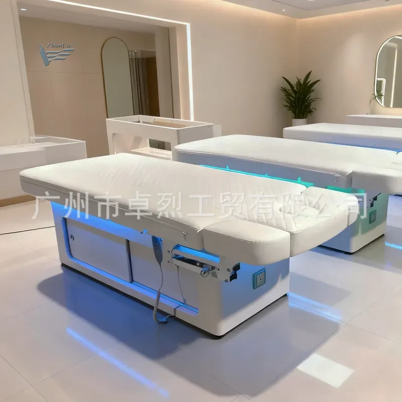 for Advanced Healing Beauty Bed Light Luxury Multi-functional Solid Wood Electric Massage Bed Constant Temperature Heating