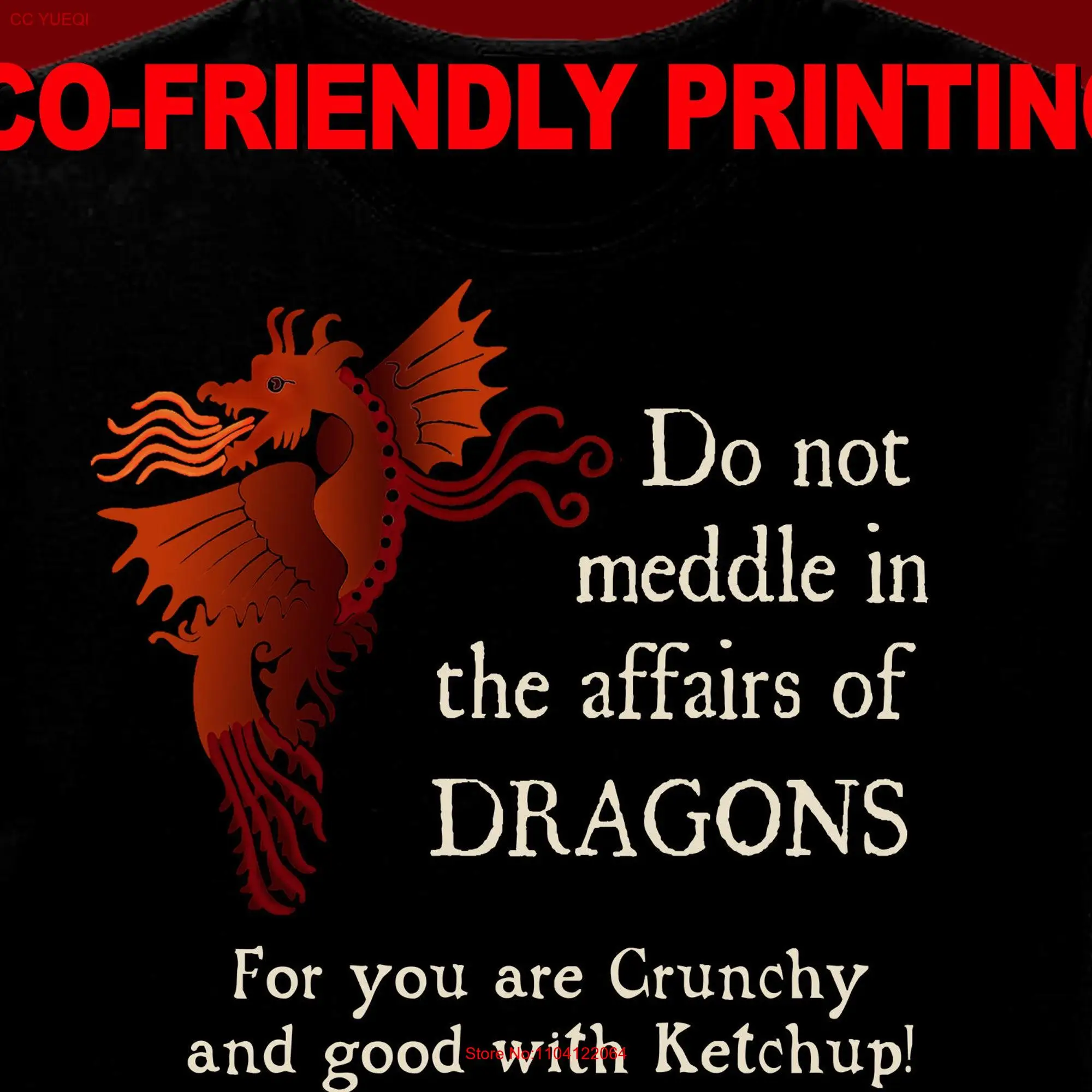 Dragon Crunchy t shirt tee gift long or short sleeves