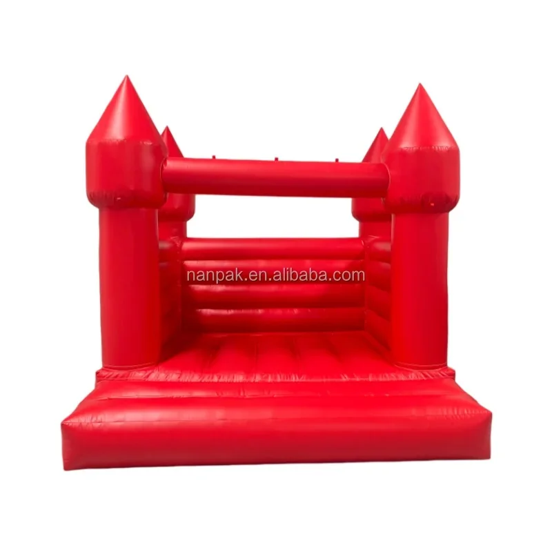 Customize PVC Commerical Grade Red Inflatable  Bounce House Outdoor Inflatable Playground for Party Event Rental