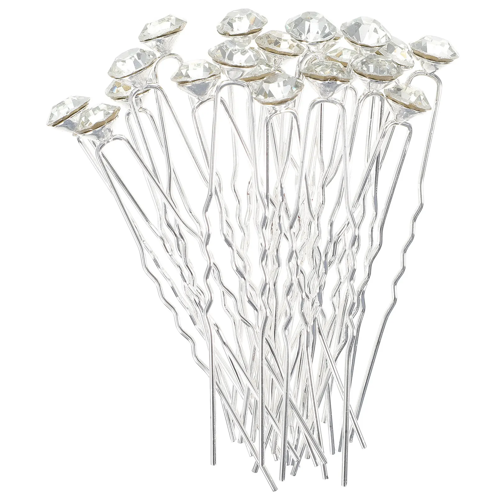 

40Pcs Rhinestone Hairpins Bridal Wedding Hair Accessories Alloy Hair Pins for Updo Hairstyles Parties and Special Occasions
