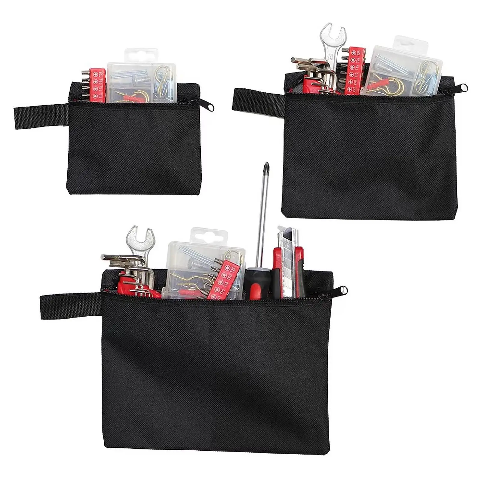 Tool Tote Bag Multipurpose Zipper Portable Organizer Pouch for Hand Tool Camping Gear Cars First Aid Set Spanner Gardening Tool