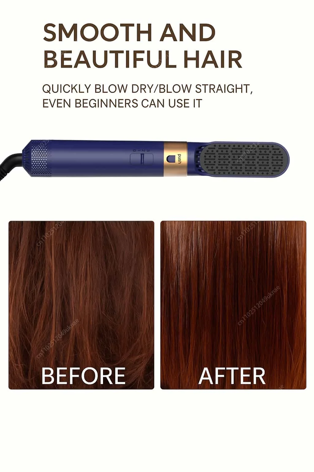 5 In 1 Hair Dryer Brush Set Professional Hot Air Comb With Curling Iron Hair Straightener For Styling And Volumizing Hair