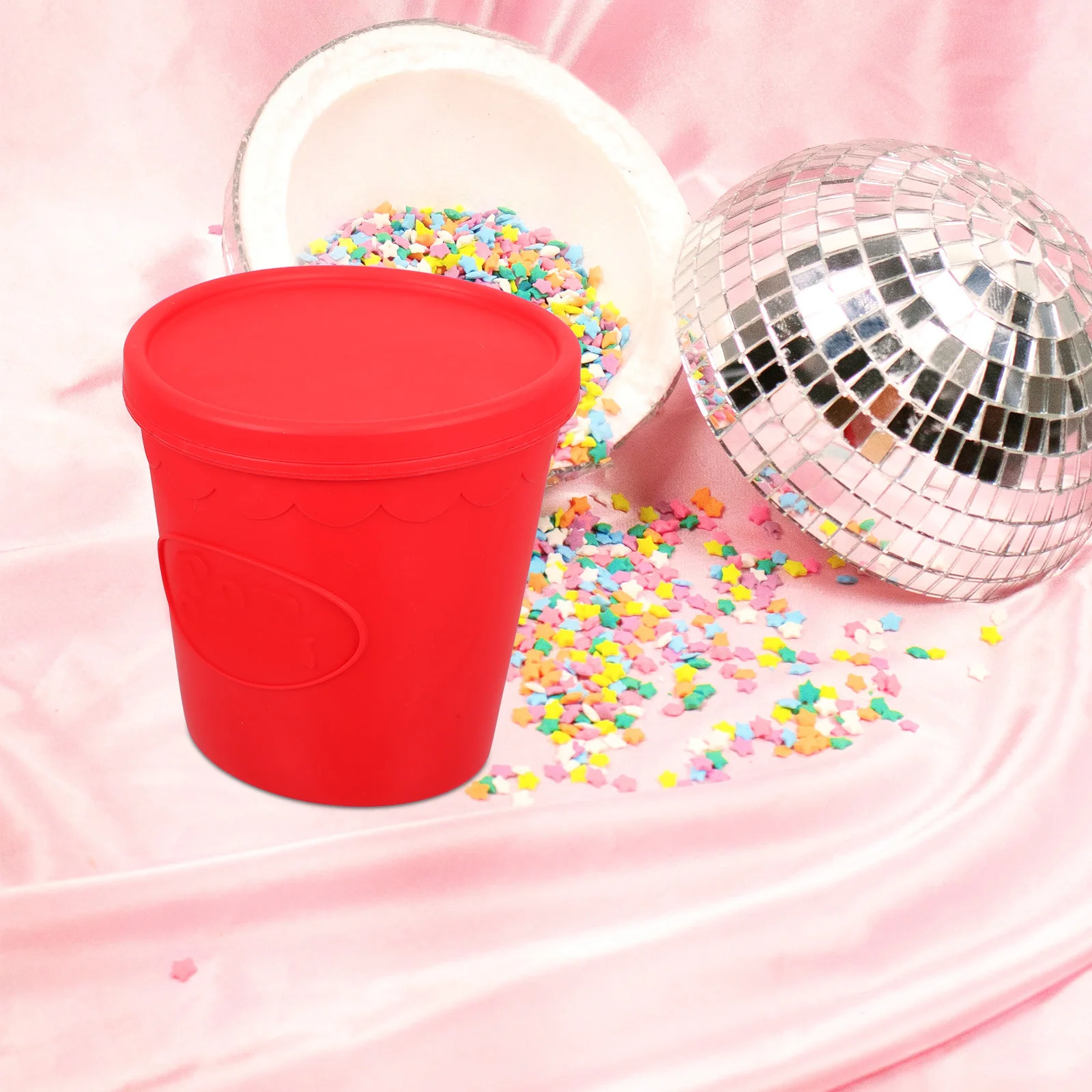 

Silicone Popcorn Bucket Reusable Snack Container For Movie Night Party Milk Tea Shop Use Snack Serving Bucket Reusable Popcorn