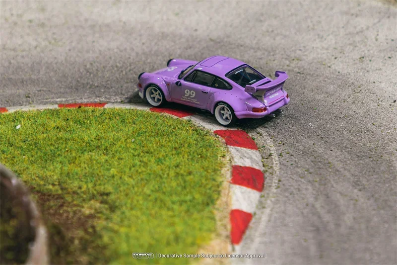 Tarmac 작품 보라색 다이캐스트 모델 자동차, 비올레타 아이들러, 12 시간 2016, 1:64 RWB 백데이트