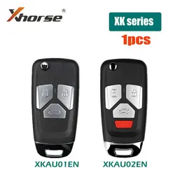 1pcs Xhorse XKAU01EN VVDI Wire Remote Key for Audi VVDI Mini Keys Tool VVDI2 XKAU02EN 3/4 Buttons Car Remote Key English Version