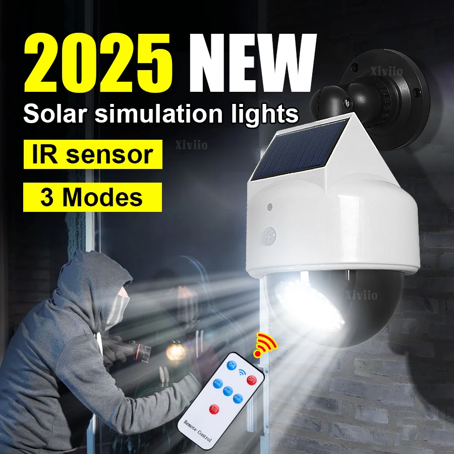 

1-2Pack 39LED Solar Motion Sensor LED Light Outdoor Dummy Camera Wireless Security Flood Light Waterproof Lamp For Home Garden