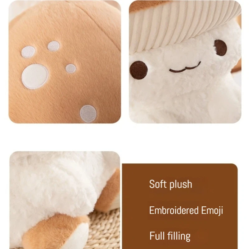 귀여운 버섯 캐릭터 봉제 인형 부드러운 인형 어린이 장난감 수집용 봉제 인형 소녀를 위한 생일 선물 트렌디하고 부드럽고 귀여운 봉제 인형