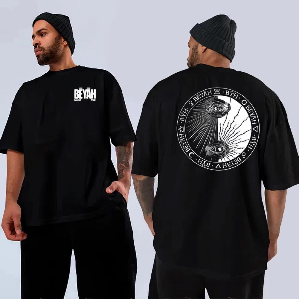Camiseta Casual Unissex 2026 Singer Damso Harajuku com Estampa Dupla Face e Manga Curta Confortável