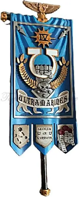 【맞춤형】JOYTOY 40k 1/18 액션 피규어 액세서리 군사 깃발 배너 1개