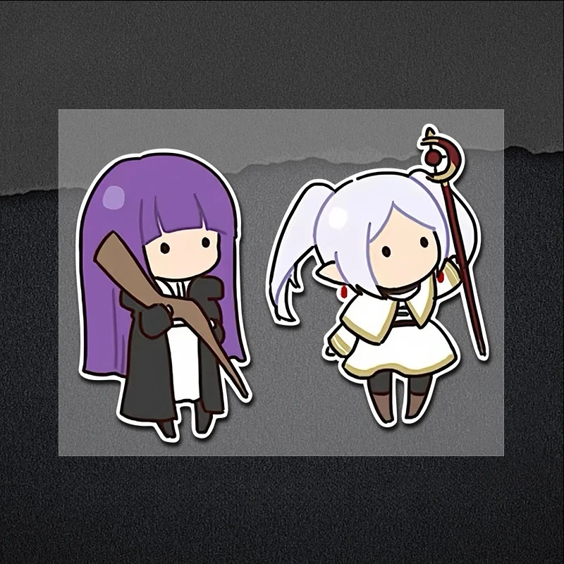 

Anime Girl Moony Frieren Interesting Wall Stickers Wardrobe Cupboard Decal Personality Tile Chambre car sticker Laptop sticker