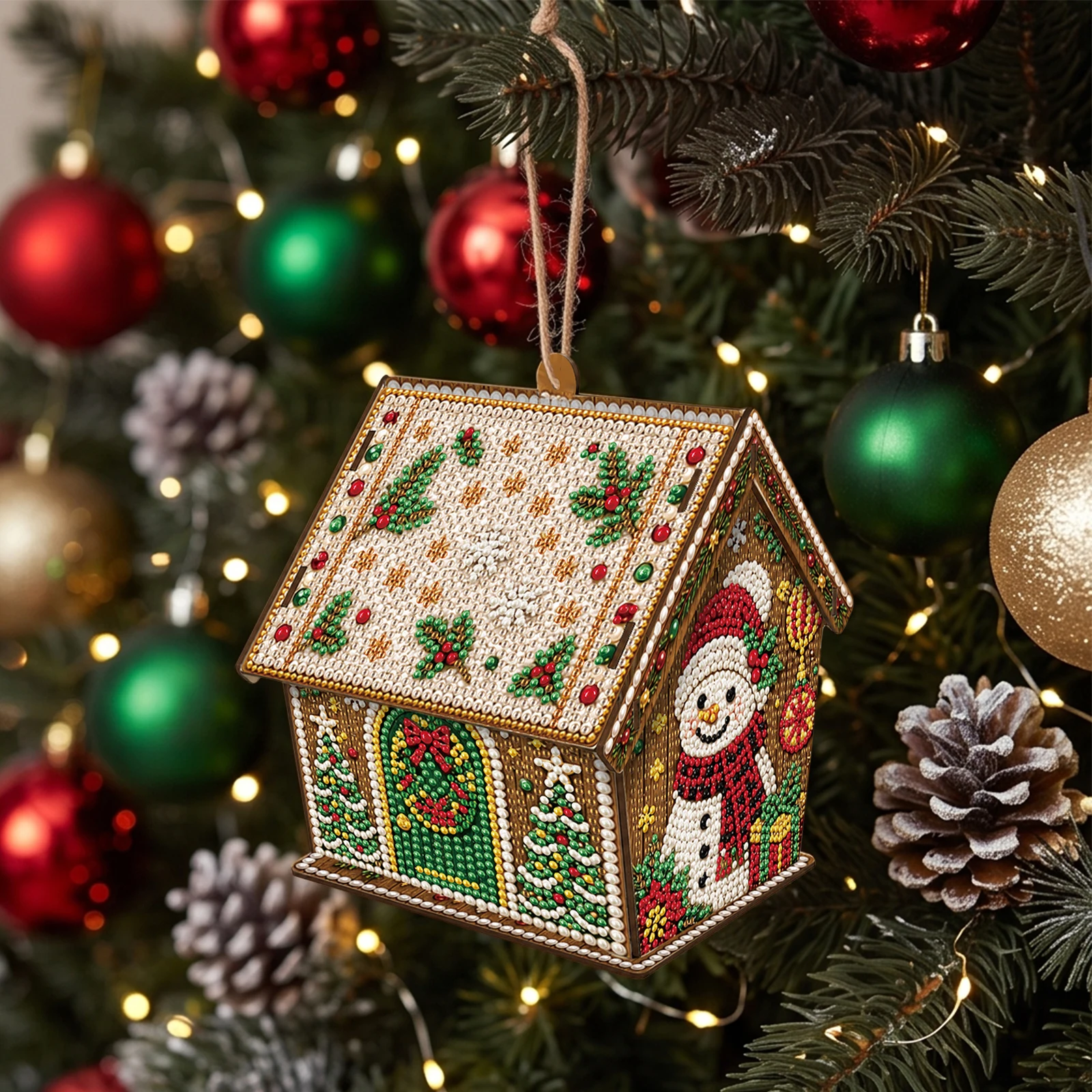 DIY Wooden Christmas House Dia - Xmas Resin Art review and price