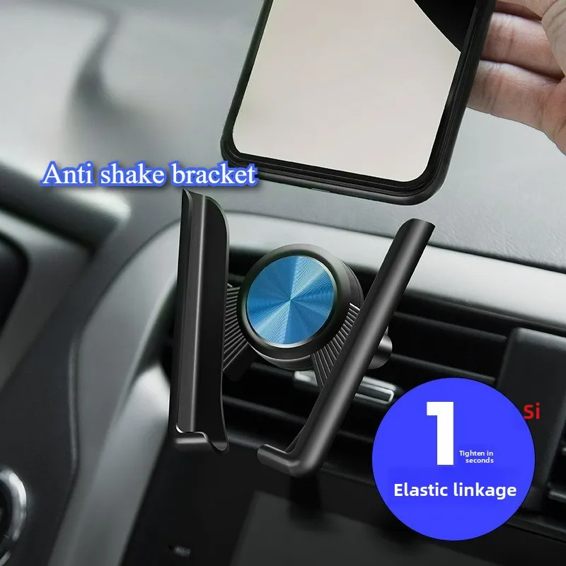 

1PCS Car Phone Holder Accesorios Para Vehículos Car Phone Holder Air Outlet Gravity Retractable Suction Cup Instrument Panel