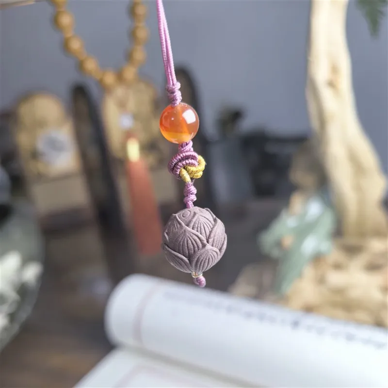 

Handmade Rose Scented Incense Bead Mobile Phone Chain Zen Cloud Fragrance Sequence Traditional Heritage Accessory Long Lastin...