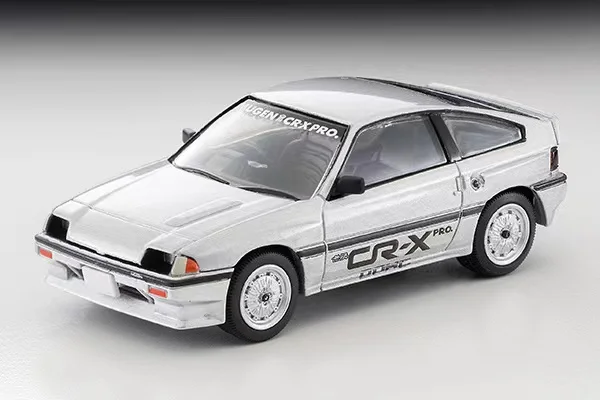 TAKARA TOMY-Silver Alloy Car Model, TLV LV-N303a, Honda CR-X PRO, Coleção Decoração